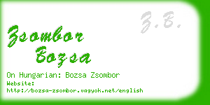 zsombor bozsa business card